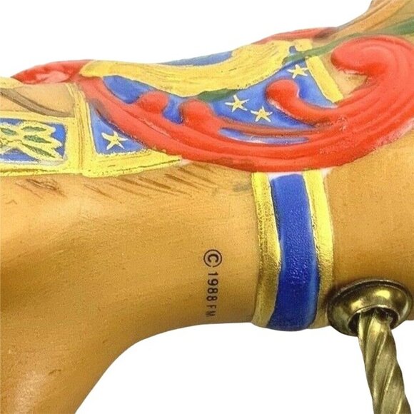 The Franklin Mint Treasury Of Carousel Art Lion Figurine By William Manns 1988 - Picture 8 of 8